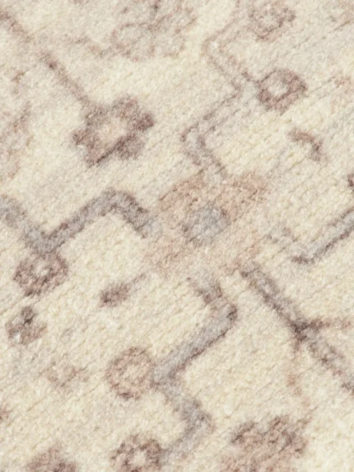 Kurzflor-Teppich Rosalie mit Ornamenten, handgewebt