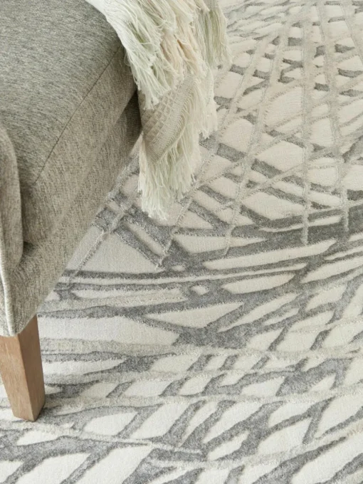 Kurzflor-Teppich Rustic Texture mit Hoch-Tief-Effekt