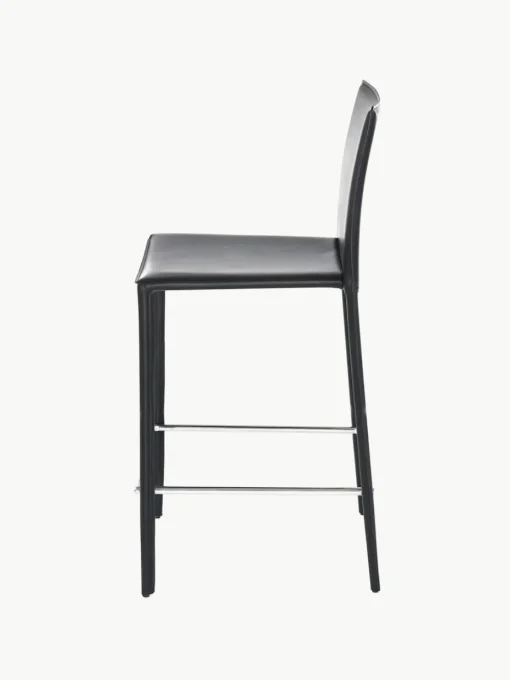 Leder-Thekenstühle Boréalys, 2 Stück
