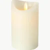 LED-Kerze Bino mit Flackerfunktion, H 12 cm