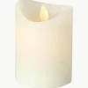 LED-Kerze Bino mit Flackerfunktion, H 10 cm