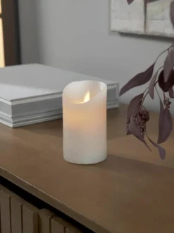 LED-Kerze Bino mit Flackerfunktion, H 12 cm