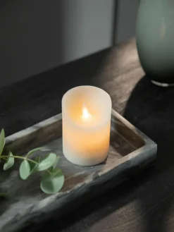 LED-Kerze Bino mit Flackerfunktion, H 10 cm