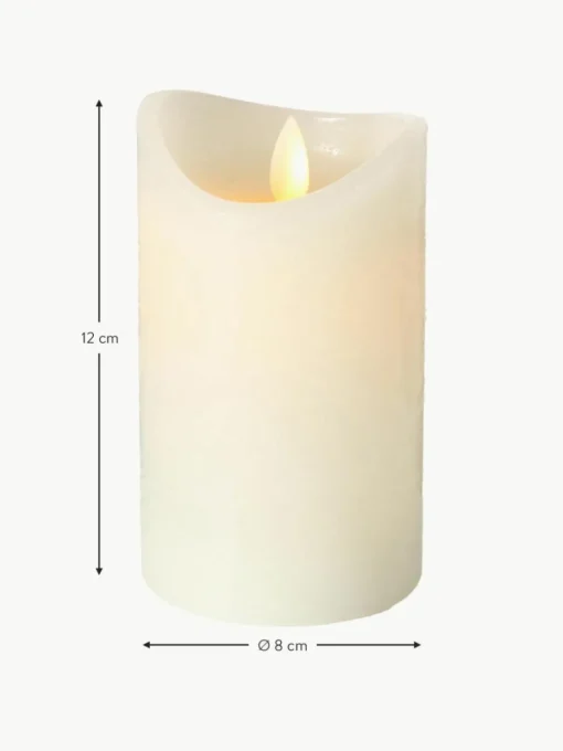 LED-Kerze Bino mit Flackerfunktion, H 12 cm