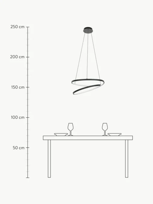 LED-Pendelleuchte Ruotale