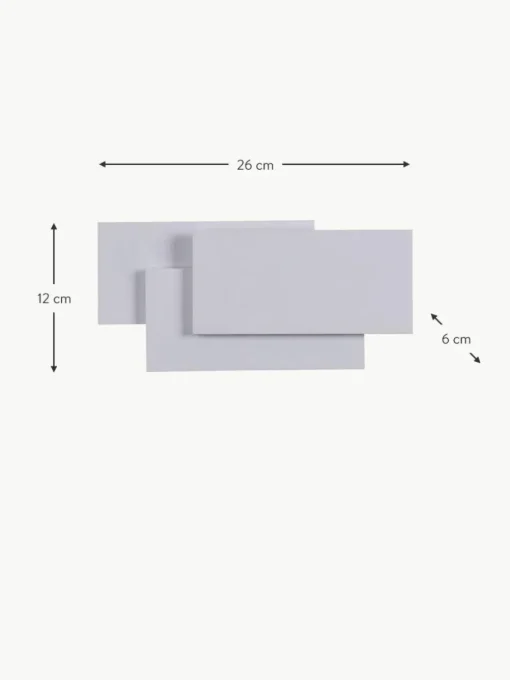 LED-Wandleuchte Trame in rechteckiger Form