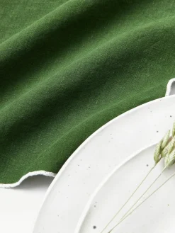 Leinen-Cocktailservietten Cosmo mit Stickerei, 4 Stück
