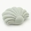 Leinen-Kissen Shell in Muschelform