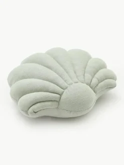Leinen-Kissen Shell in Muschelform