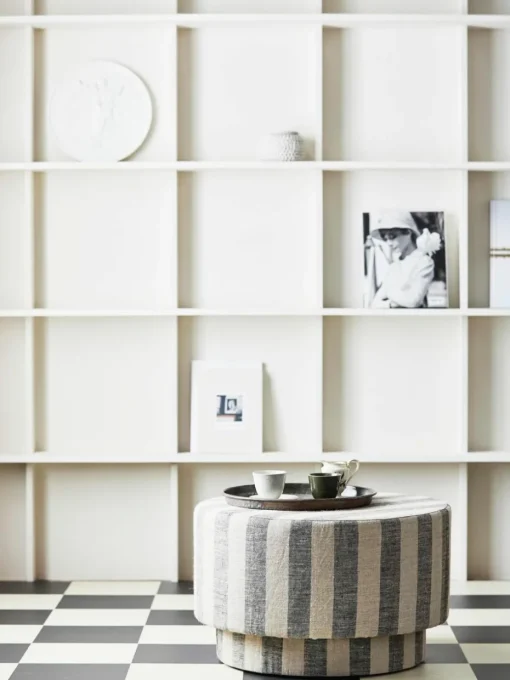 Leinen-Pouf Ladoga