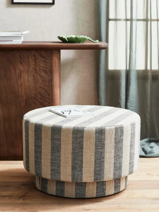 Leinen-Pouf Ladoga