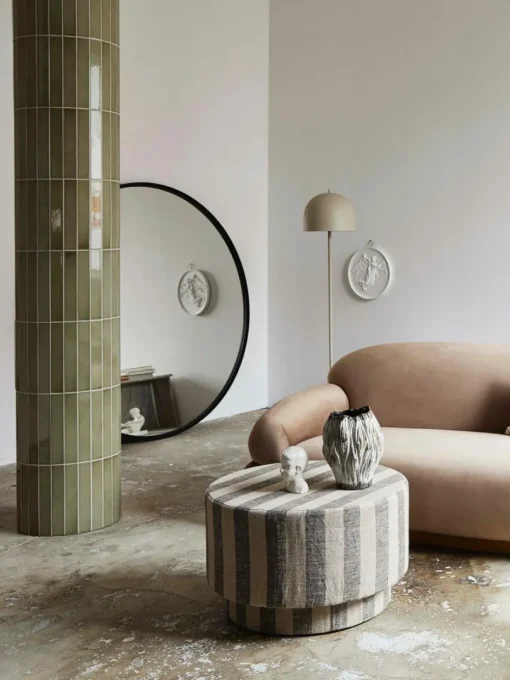 Leinen-Pouf Ladoga