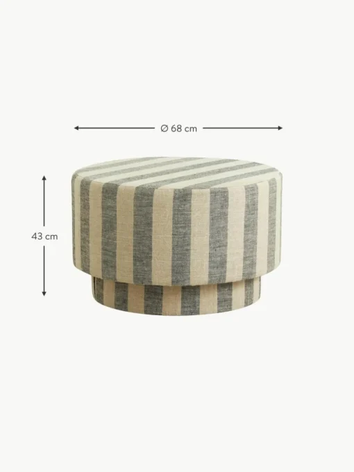 Leinen-Pouf Ladoga