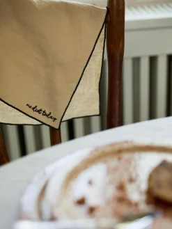 Leinen-Servietten Cosmo mit Stickerei, 4 Stück