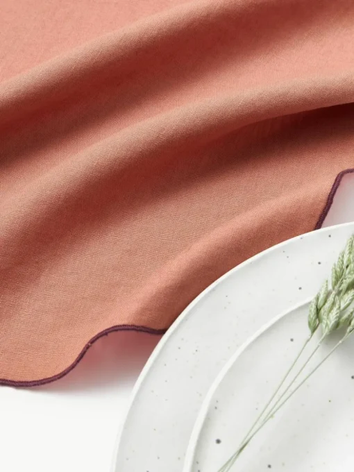 Leinen-Servietten Cosmo mit Stickerei, 4 Stück