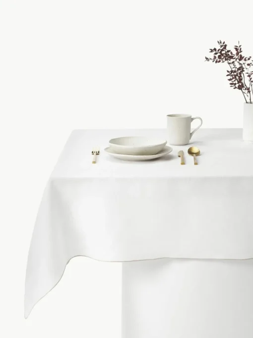 Leinen-Tischdecke Kennedy mit Umkettelung