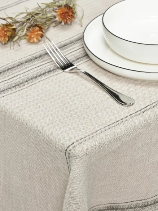 Leinen-Tischdecke Striped