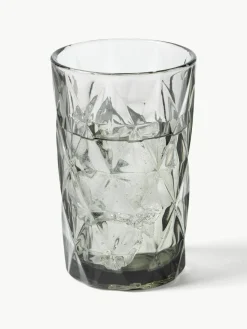 Longdrinkgläser Colorado mit Strukturmuster, 4 Stück