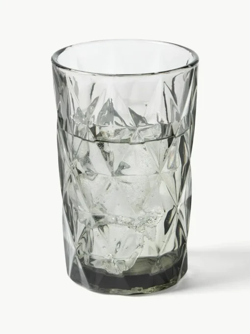 Longdrinkgläser Colorado mit Strukturmuster, 4 Stück