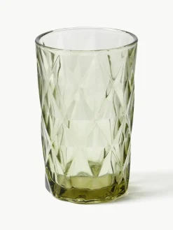 Longdrinkgläser Colorado mit Strukturmuster, 4er-Set