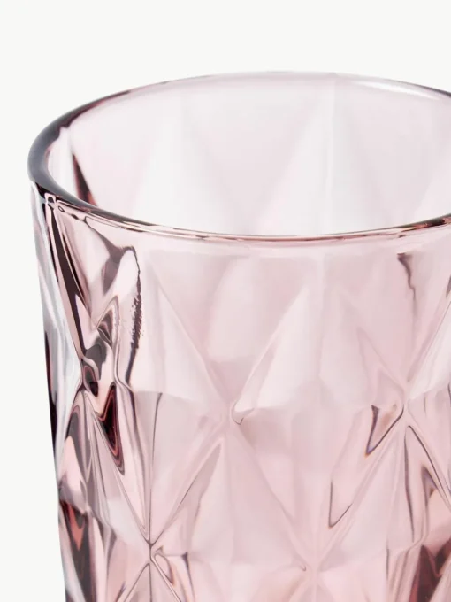 Longdrinkgläser Colorado mit Strukturmuster, 4er-Set