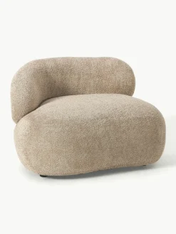 Loungesessel Alba aus Teddy-Bouclé
