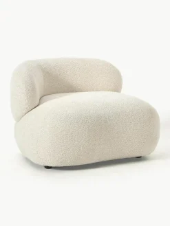 Loungesessel Alba aus Teddy-Bouclé