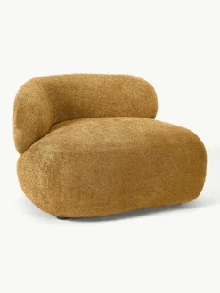 Loungesessel Alba aus Teddy-Bouclé