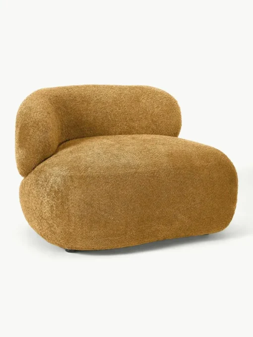 Loungesessel Alba aus Teddy-Bouclé