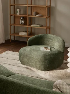 Loungesessel Alba aus Teddy-Bouclé