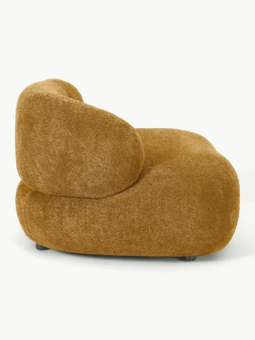Loungesessel Alba aus Teddy-Bouclé