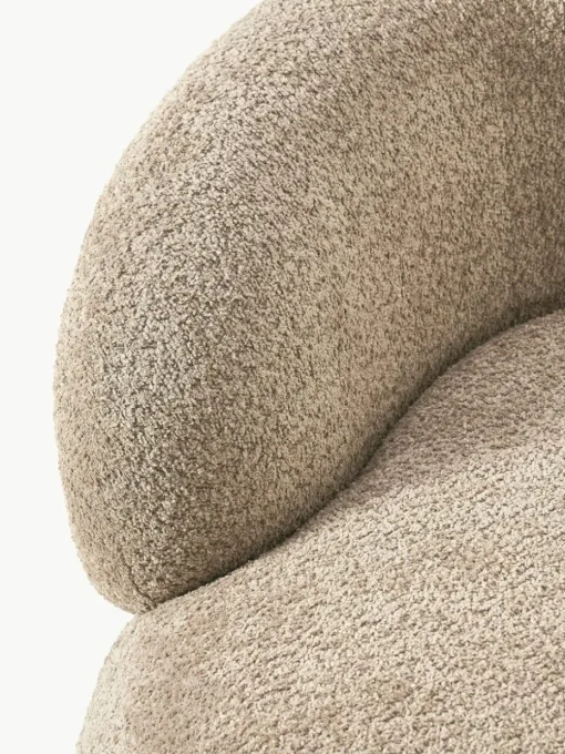 Loungesessel Alba aus Teddy-Bouclé