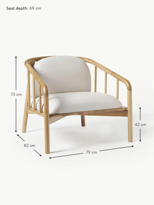 Loungesessel Balin aus Eichenholz