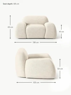 Loungesessel Wolke aus Bouclé