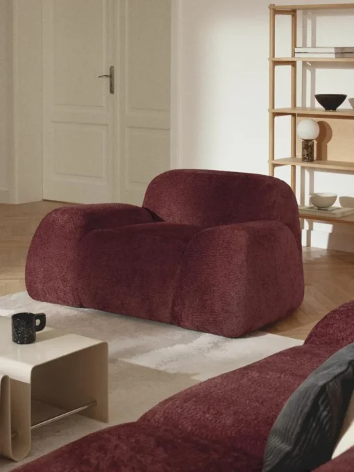 Loungesessel Wolke aus Teddy-Bouclé