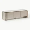 Lowboard Bruce aus Marmor und Metall