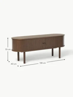 Lowboard Calary mit geriffelter Front