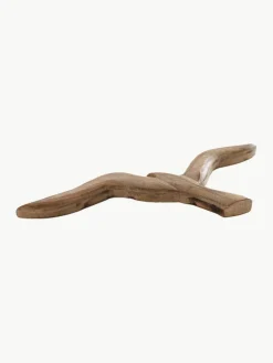 Mangoholz-Wandobjekte Seagull in Vögelform, 2er-Set