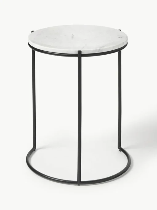 Marmor-Beistelltische Ella, 2er-Set