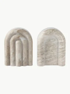 Marmor-Buchstützen Malie, 2 Stück