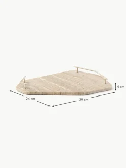 Marmor-Servierplatte Han, B 38 cm