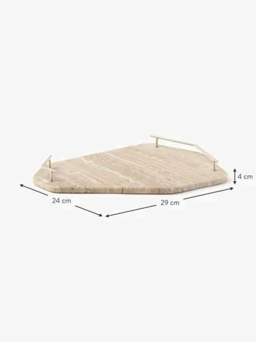 Marmor-Servierplatte Han, B 38 cm