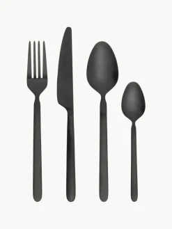 Matt gebürstetes Besteck-Set Stella, 4 Personen (16-tlg.)