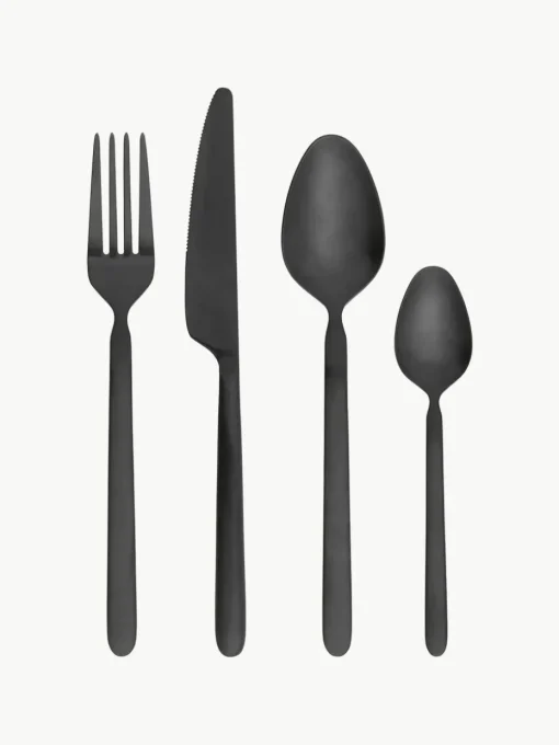 Matt gebürstetes Besteck-Set Stella, 4 Personen (16-tlg.)