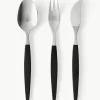 Matt gebürstetes Besteck-Set Focus de Luxe, 4 Personen (12-tlg.)