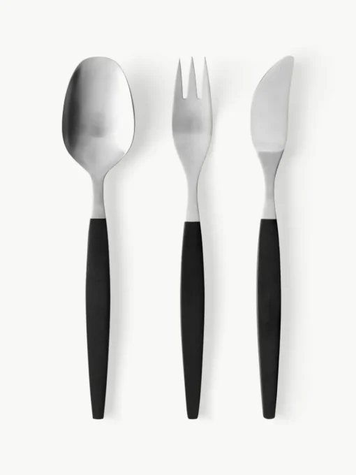 Matt gebürstetes Besteck-Set Focus de Luxe, 4 Personen (12-tlg.)
