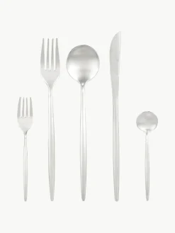 Matt gebürstetes Besteck-Set Shimmer, in verschiedenen Setgrößen