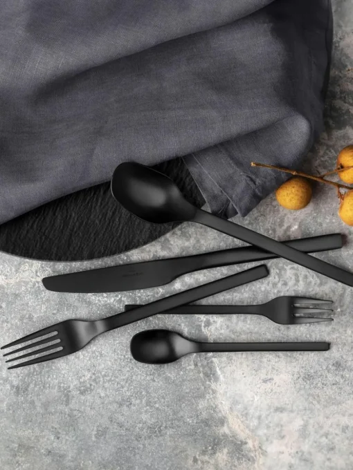 Matt gebürstetes Besteck-Set Manufacture Rock, 4 Personen (20-tlg.)