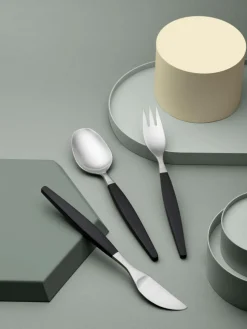 Matt gebürstetes Besteck-Set Focus de Luxe, 4 Personen (12-tlg.)