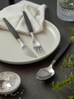 Matt gebürstetes Besteck-Set Focus de Luxe, 4 Personen (12-tlg.)